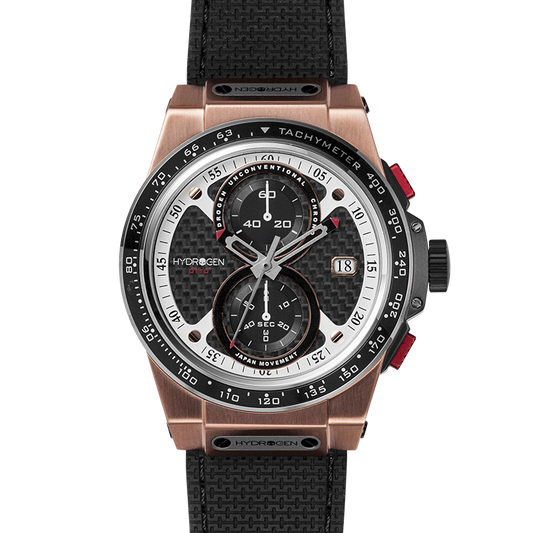 Otto Chrono Black Rose Gold Men's Watch