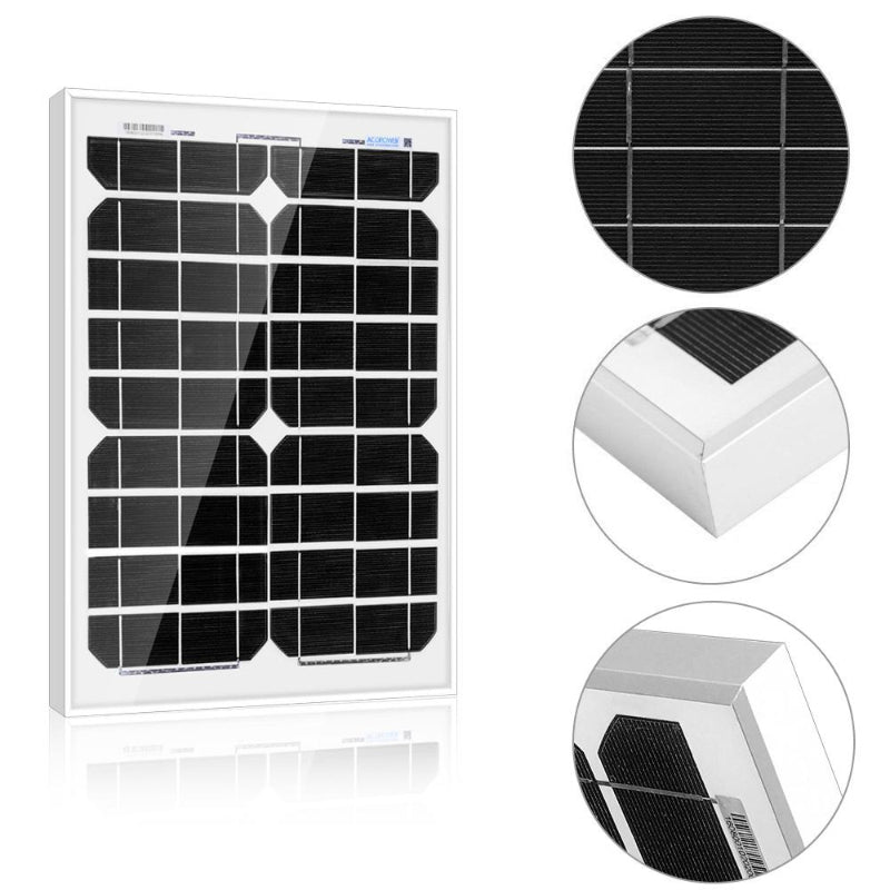 ACOPOWER 12V Monocrystalline Solar Panel