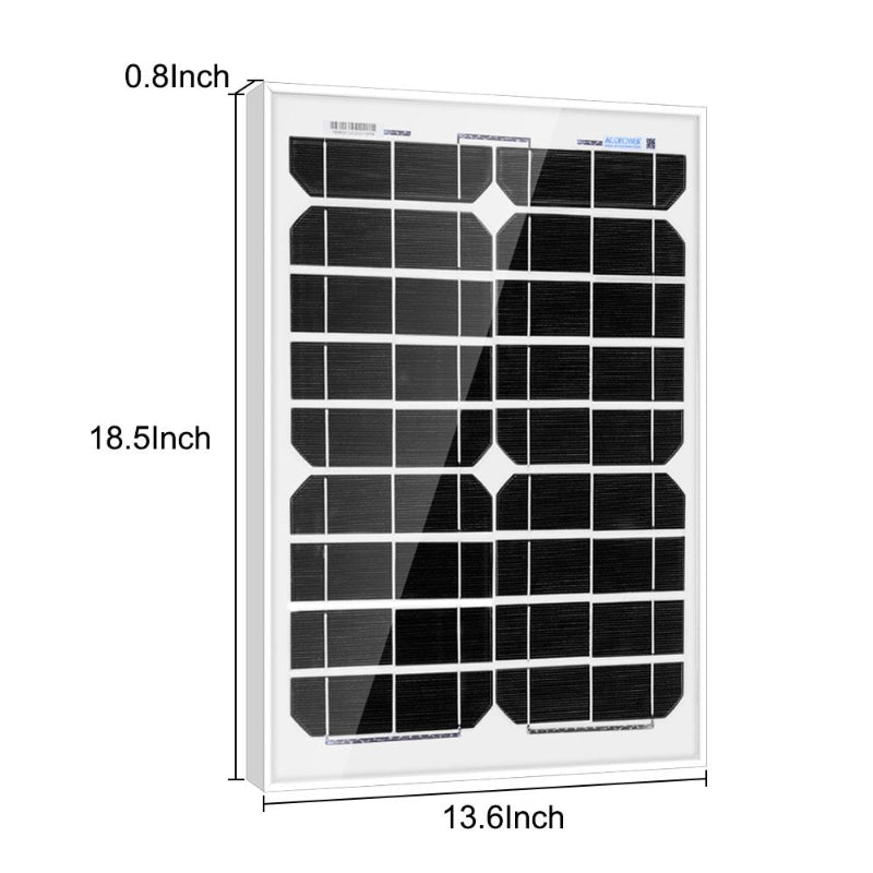 ACOPOWER 12V Monocrystalline Solar Panel