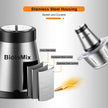 BioloMix 500W 2L Stainless Steel Electric Food Chopper with 2 Speeds, Extra Blade, Meat Grinder and Mincer – 110V US Plug