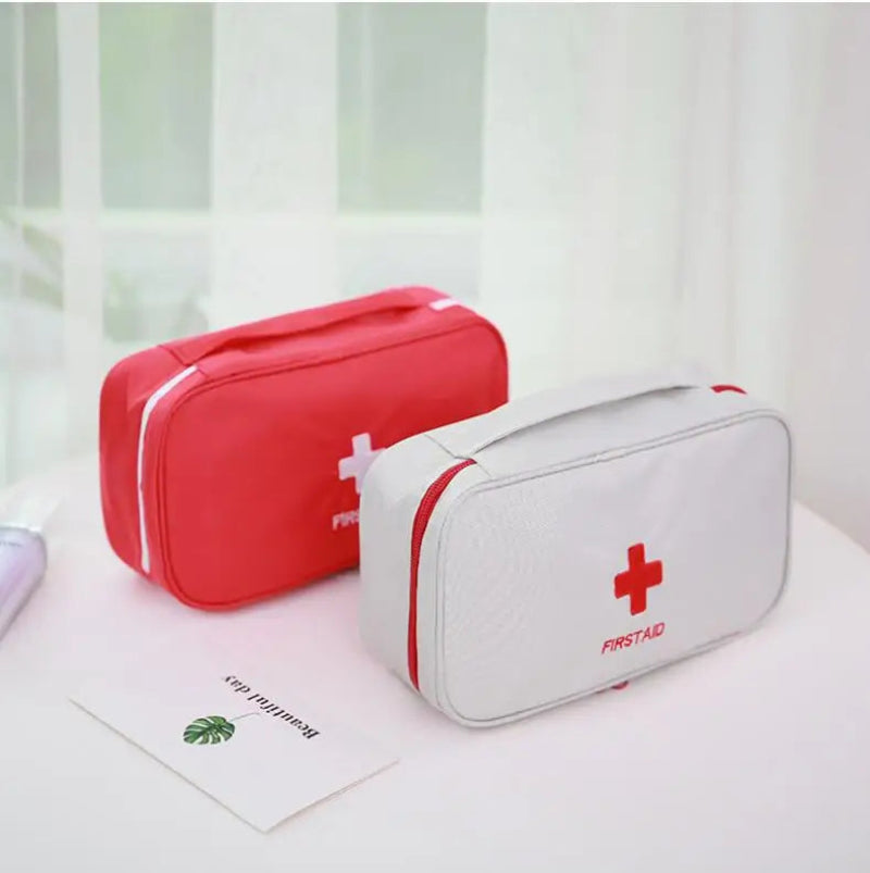 Portable Medium First Aid Pouch Empty Medical Supply Bag for Car Emergency and Survival Kits