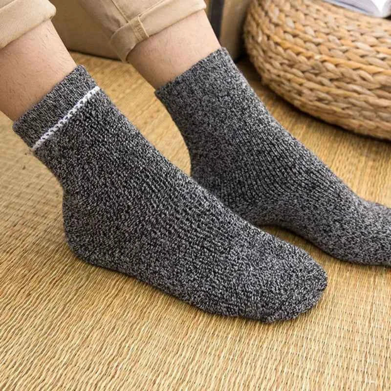 Premium Wool Socks Set - 6 Pairs, Soft & Warm