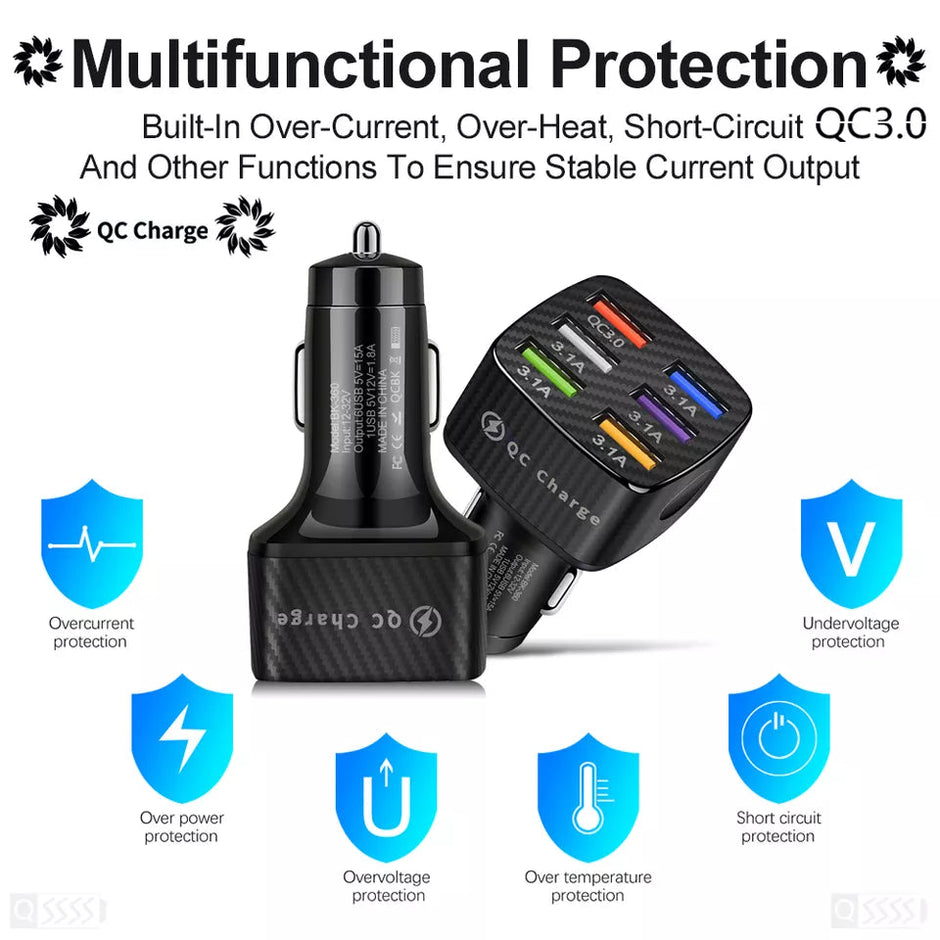 Chargeur de voiture multi-ports
