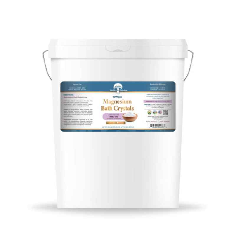 Health Wisdom Magnesium Bath Crystals Multiple Size Buckets
