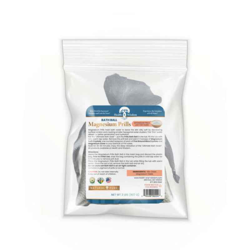 Health & Wisdom Magnesium Prills – Natural Water & Bath Enhancer