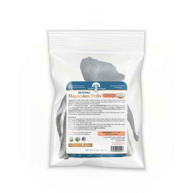 Health & Wisdom Magnesium Prills – Natural Water & Bath Enhancer