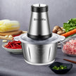 BioloMix 500W 2L Stainless Steel Electric Food Chopper with 2 Speeds, Extra Blade, Meat Grinder and Mincer – 110V US Plug