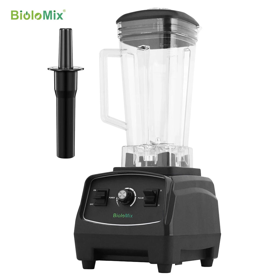 BioloMix 2200W 3HP BPA-Free Commercial Blender with Variable Speed, Pulse Control, Tamper and US Plug – Red