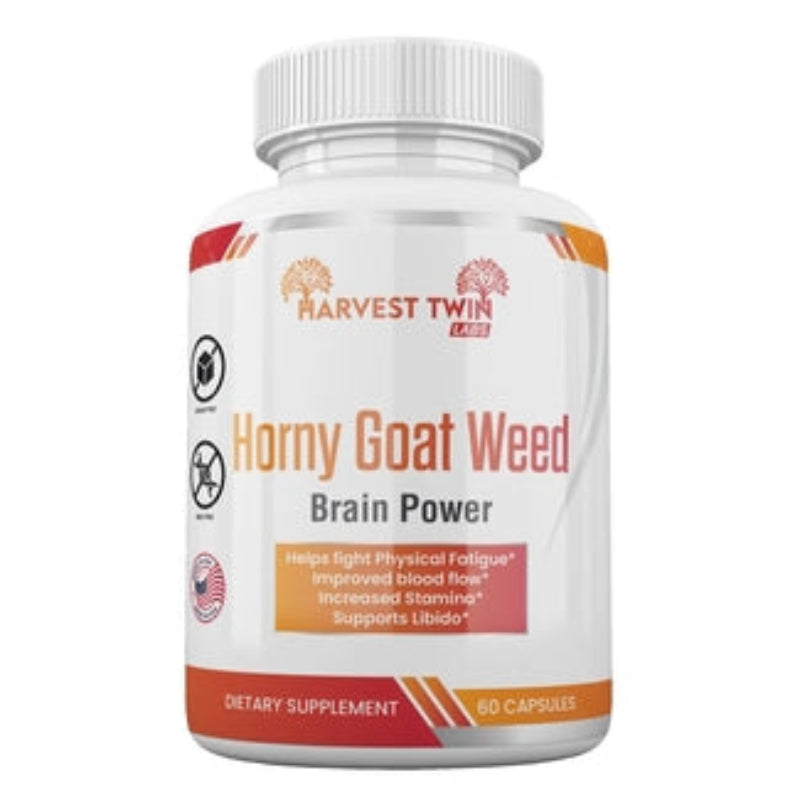 Harvest Twin Labs Horny Goat Weed Brain Power Dietary Supplement – 60 Capsules