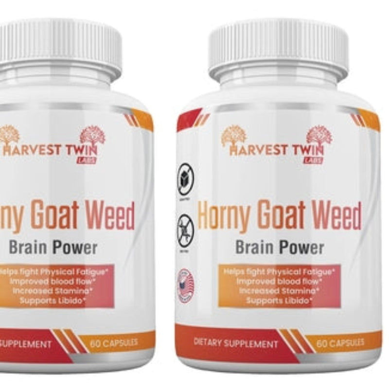 Harvest Twin Labs Horny Goat Weed Brain Power Dietary Supplement – 60 Capsules