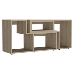 Extendable TV Stand Houston, Multiple Shelves, Light Pine Finish