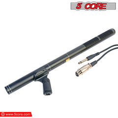 5Core Interview Microphone Condenser Shotgun Mic w Uni-Directional