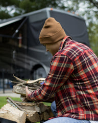 HAAKWEAR Knit Cuffed Beanie - Camel Brown