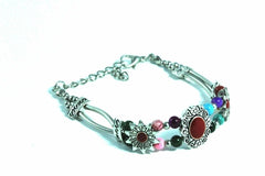 Pulsera bohemia con girasoles dulces