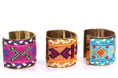 Beaded Cuff Bangles