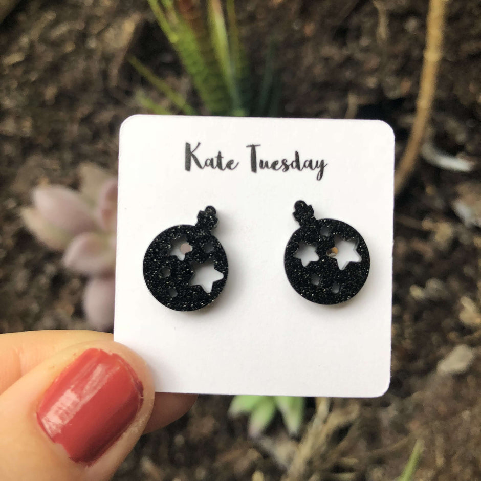 Sparkly Ornament Earrings