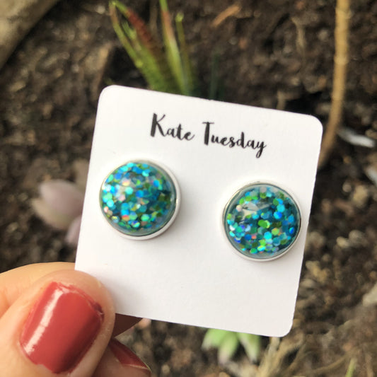 Glitter Wave Earrings