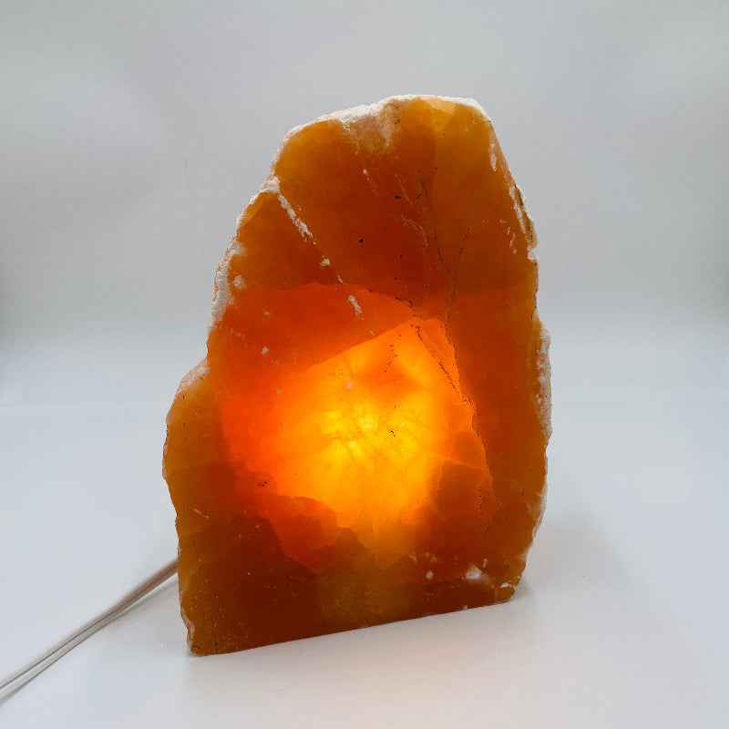 Himalayan Salt Lamp Natural Orange Glow Decor