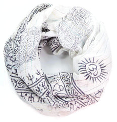 Primordial Om & Ganesha Printed Scarf