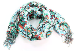 Paisley Pattern Garden Landscape Design Scarf