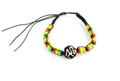 Bracelet d'amitié sanskrit Om &amp; Rasta Vibes