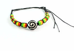 Spiral & Rasta Vibes Friendship Bracelet