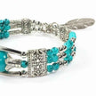 Multicolor Beaded Bracelets with Silver Accents