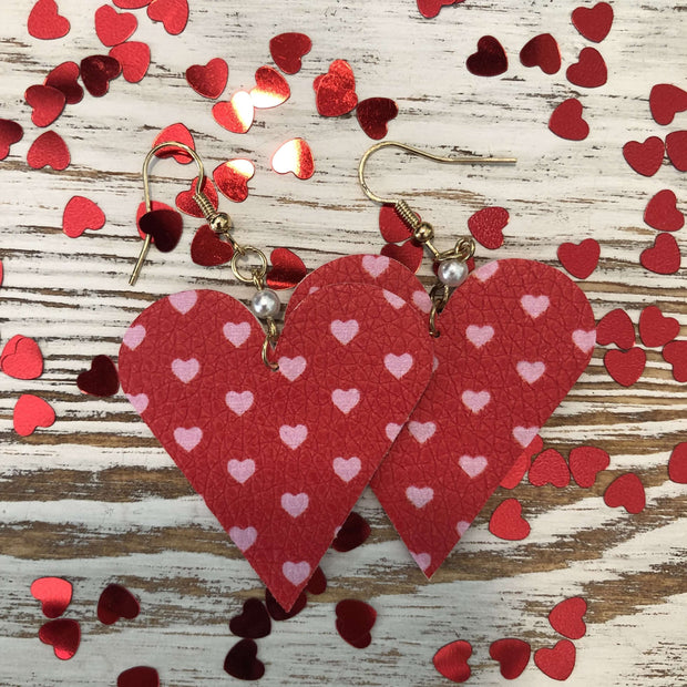 Heart Pearl Earrings