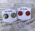 Holiday Glitter Star Earrings