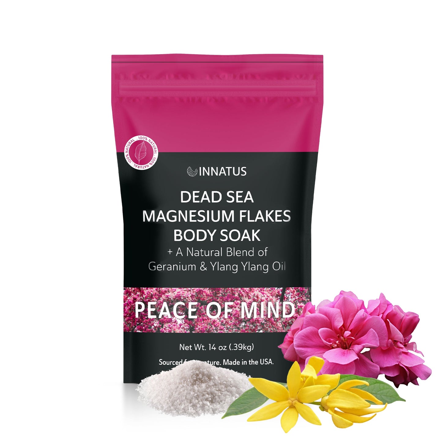 Pure Dead Sea Magnesium Flakes Peace Of Mind Soak