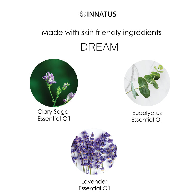 Dream Clary Sage, Eucalyptus & Lavender Aromatherapy Essential Oil Blend by Innatus
