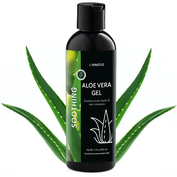 Soothing Aloe Vera Gel by Innatus – For Minor Burns & Skin Irritations