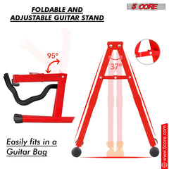 5Core Guitar Stand Floor A Frame Electric Acoustic Bass Soporte Para