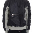 Men’s Colorblock Bomber Jacket with Zip Closure