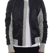 Men’s Colorblock Bomber Jacket with Zip Closure