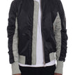 Men’s Colorblock Bomber Jacket with Zip Closure