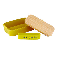 Leftovers Bamboo Lunch Box in Vivid Yellow | Eco-Friendly and