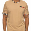 Premium Plaid Trim Pocket T-Shirt