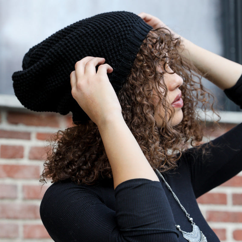 Waffle Slouch Beanie