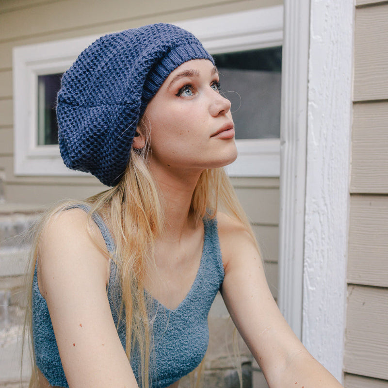Waffle Slouch Beanie