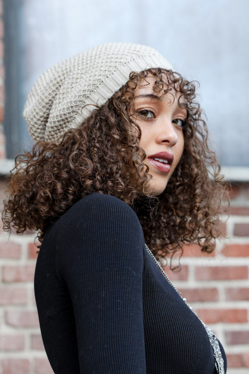 Knit Slouch Hat