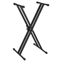 5Core Keyboard Stand Double X Style Adjustable Lift Piano Riser For 49