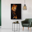 LED Lion Wall Art Light Panel Decorative Frame