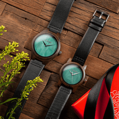 Leaf Green Him+Her Watch Bundle