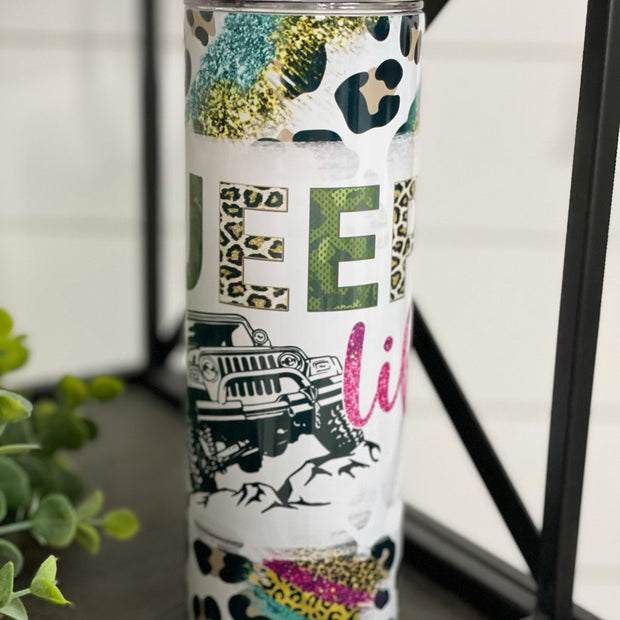 Leopard Jeep Tumbler