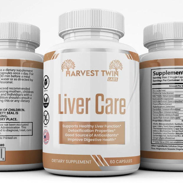 Harvest Twin Labs Liver Care Dietary Supplement – 60 Capsules