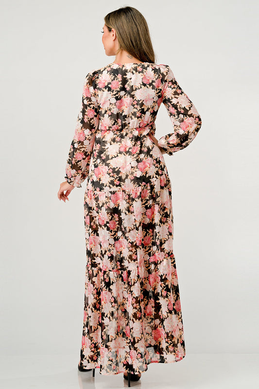 Long Sleeve Maxi Dresses S-L.
