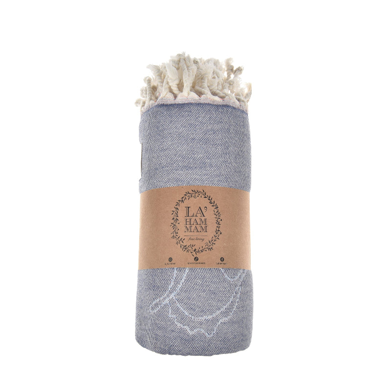 Blue Cotton Towel