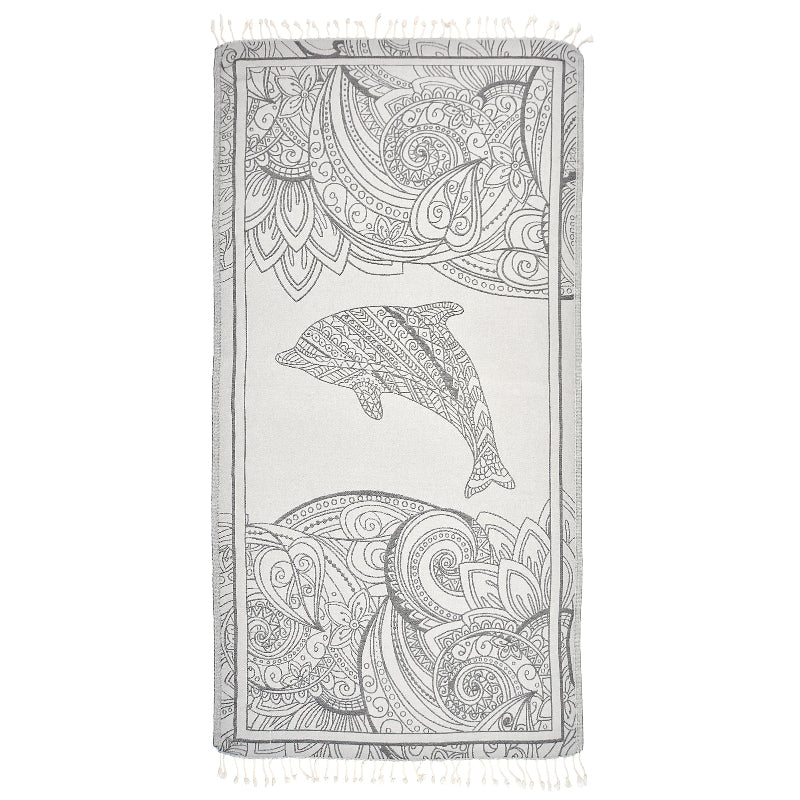 Magic Dolphin Cotton Towel