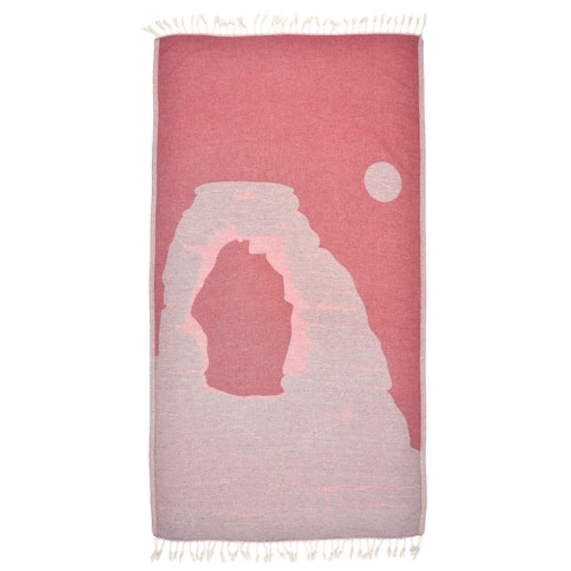 Serviette de plage en pur coton Monument State 38'' x 70''.